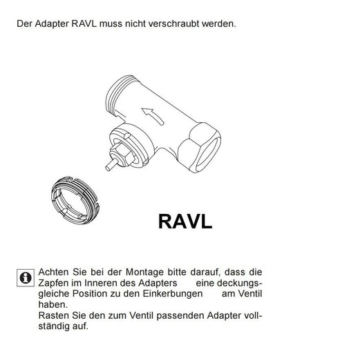 Adapter danfoss ravl - adapter,