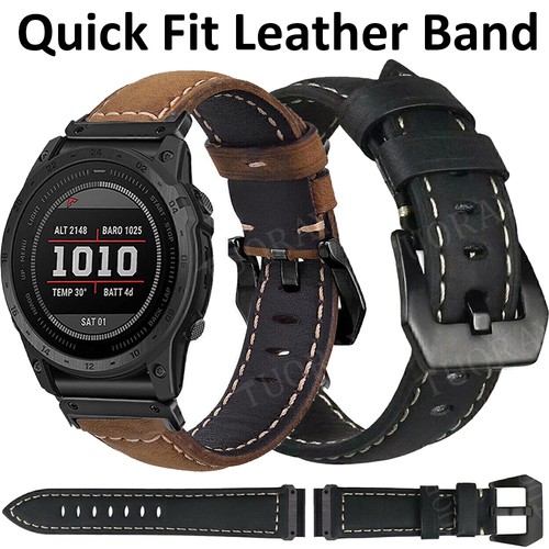 Leder armband quickfit - armband, 22/26mm